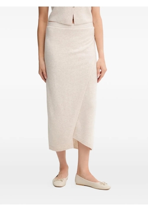 OUI wrap midi skirt - Neutrals