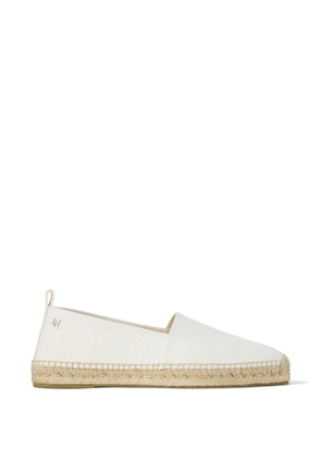 Ralph Lauren Purple Label logo-plaque espadrille - White