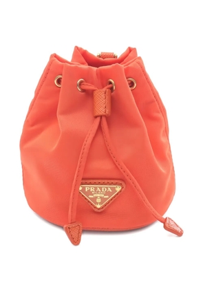 Prada Pre-Owned 2020s Re-Nylon pouch bag - Orange