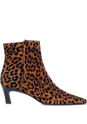 Roberto Festa Milia leopard-print boots - Brown