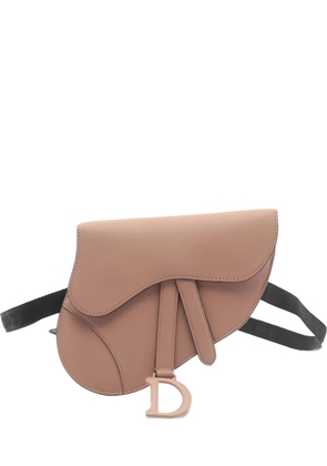 Christian Dior Pre-Owned 2010s Saddle leather belt bag - Brown
