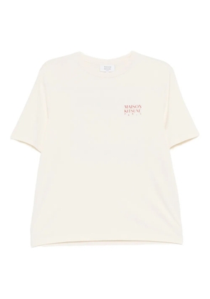 Maison Kitsuné logo-print crew-neck T-shirt - Neutrals