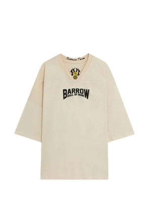 BARROW print V-neck T-shirt - Neutrals