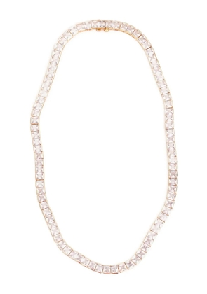 Izabel Display Tennis square necklace - White