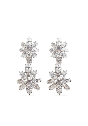 Fantasia by Deserio cluster flower earrings - Silver
