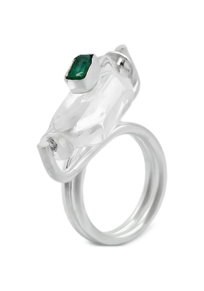 FENOMENA Vera emerald ring - Silver