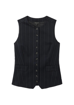 rag & bone pinstripe-print gilet - Blue