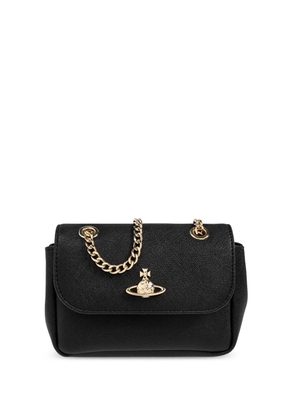 Vivienne Westwood Orb-plaque shoulder bag - Black