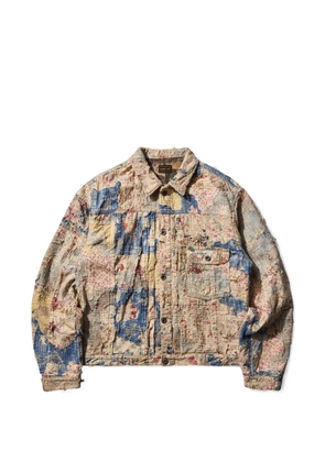 KAPITAL champetre boro jacket - Neutrals