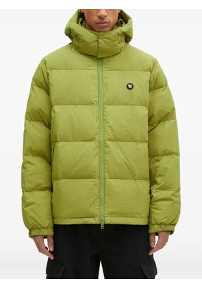 Wood Wood hooded ripstop puffer jacket - Green