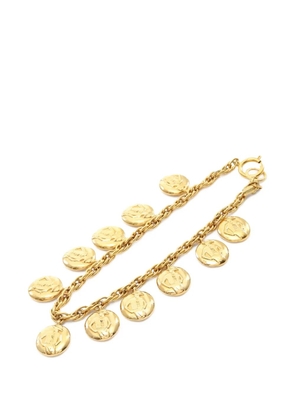 CHANEL Pre-Owned 1986-1988 Mademoiselle coin chain necklace - Gold