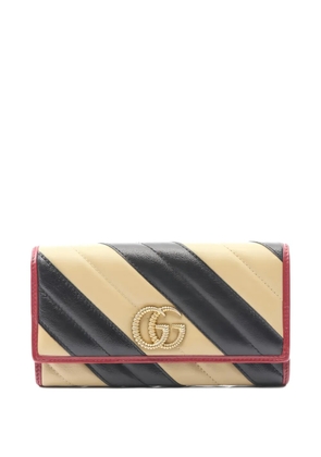 Gucci Pre-Owned GG Marmont bi-fold leather wallet - Neutrals