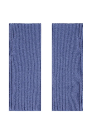 BOMPARD ribbed thumb mittens - Blue
