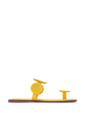 Bernardo New Moon round-toe post sandals - Yellow