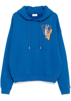 Off-White graphic-print hoodie - Blue