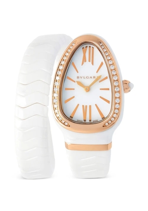Bvlgari Pre-Owned 2010s Serpenti Spiga 35mm watch - White