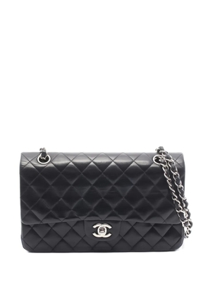 CHANEL Pre-Owned 2009-2010 Double Flap matelasse shoulder bag - Black