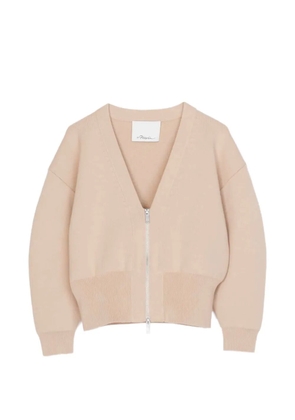 3.1 Phillip Lim V-neck zip-up cardigan - Neutrals
