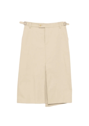 LESS cotton midi skirt - Neutrals