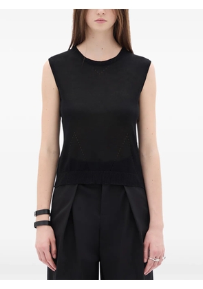 Ann Demeulemeester round-neck knit vest - Black