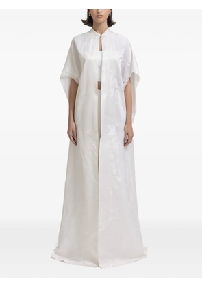 Gemy Maalouf open floor-length kaftan - White
