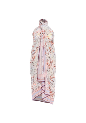 Lanvin floral-pattern beach dress - White