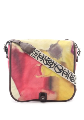 CHANEL Pre-Owned 2014-2015 Nubuck Flower Power Messenger Bag crossbody bag - Brown