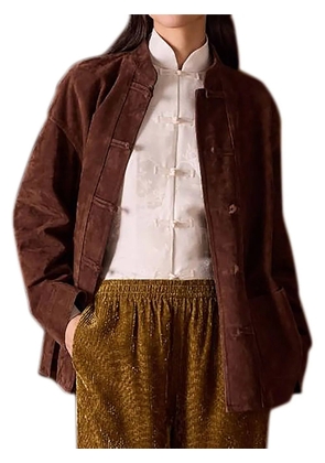 Shanghai Tang leather jacket - Brown