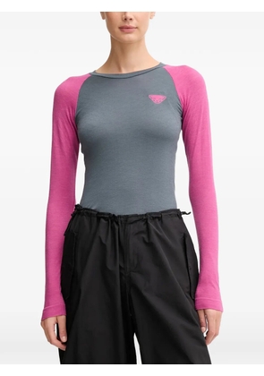 DYNAFIT Tour Light Merino raglan logo ski top - Grey