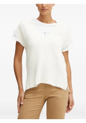 LIU JO V-neck vest - White