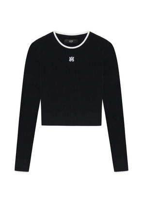 AMIRI logo trim knitwear - Black