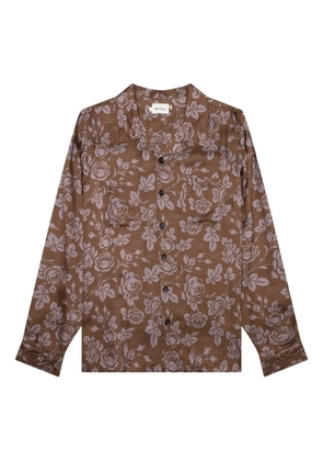 Honor The Gift rose-print woven shirt - Brown
