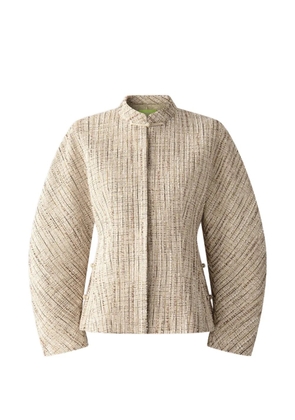 Shanghai Tang knot tweed tang jacket - Neutrals