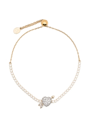 Swarovski Idyllia mixed cuts heart arrow bracelet - Gold