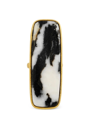 Bohéme rectangle dunia long ring - Gold