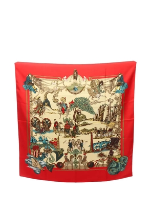 Hermès Pre-Owned 2010s Au Fil de la Soie scarf - Red