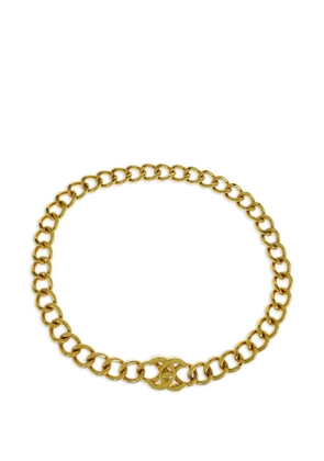 CHANEL Pre-Owned 1996 chain turn-lock belt - Gold