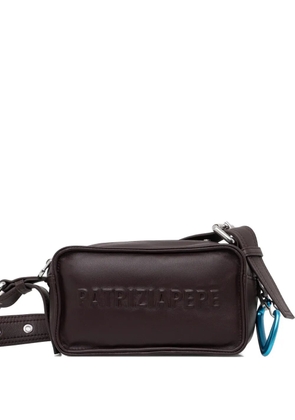 Patrizia Pepe mini (IM)PERFECTION embossed cross body bag - Red