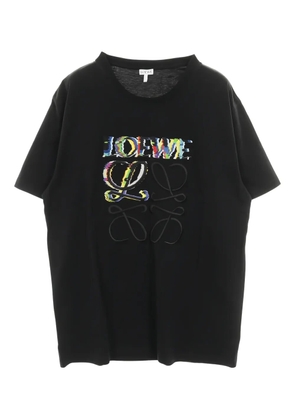Loewe Pre-Owned 10s Glitch Anagram T-shirt - Black