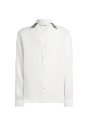 ETRO embroidered-collar shirt - White