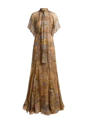 ETRO animal-print dress - Neutrals