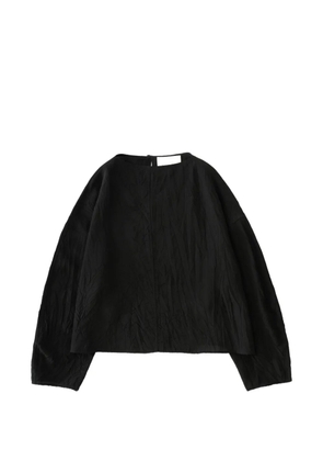 Studio Nicholson Lau crushed long-sleeve top - Black