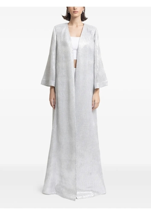 Gemy Maalouf open loose-cut maxi kaftan - Silver
