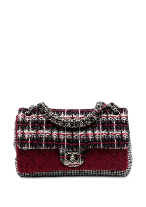 CHANEL Pre-Owned 2009-2010 Medium CC Tweed Multi Print Double Flap shoulder bag - Red