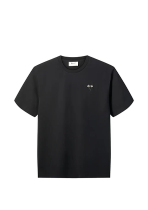 Foret Posy floral-embroidered T-shirt - Black