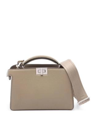 Fendi Pre-Owned 2010s Peekaboo ISeeU X-Cross two-way leather handbag - Neutrals
