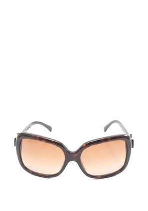 CHANEL Pre-Owned 1986-1988 Coco Mark sunglasses - Brown