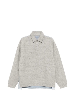 CROQUIS polo-collar sweatshirt - Grey