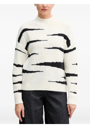 Marc Aurel high-neck sweater - White