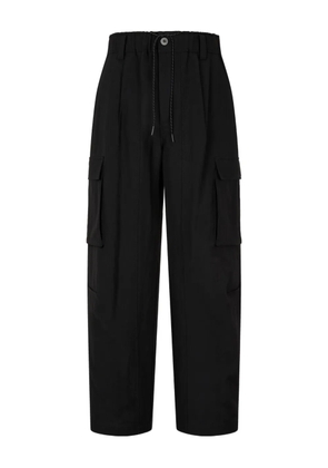TOMBOY drawstring-waist cargo pants - Black